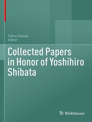 cover image of Collected Papers in Honor of Yoshihiro Shibata